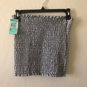 Trina Turk silver tube top